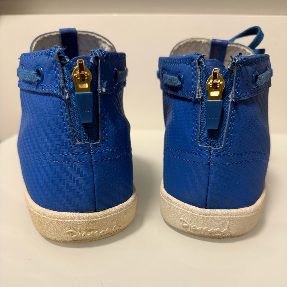 Diamond Supply Co. Jasper Royal Carbon Men's Fringe Lace-Up Sneakers - Picture 4 of 12